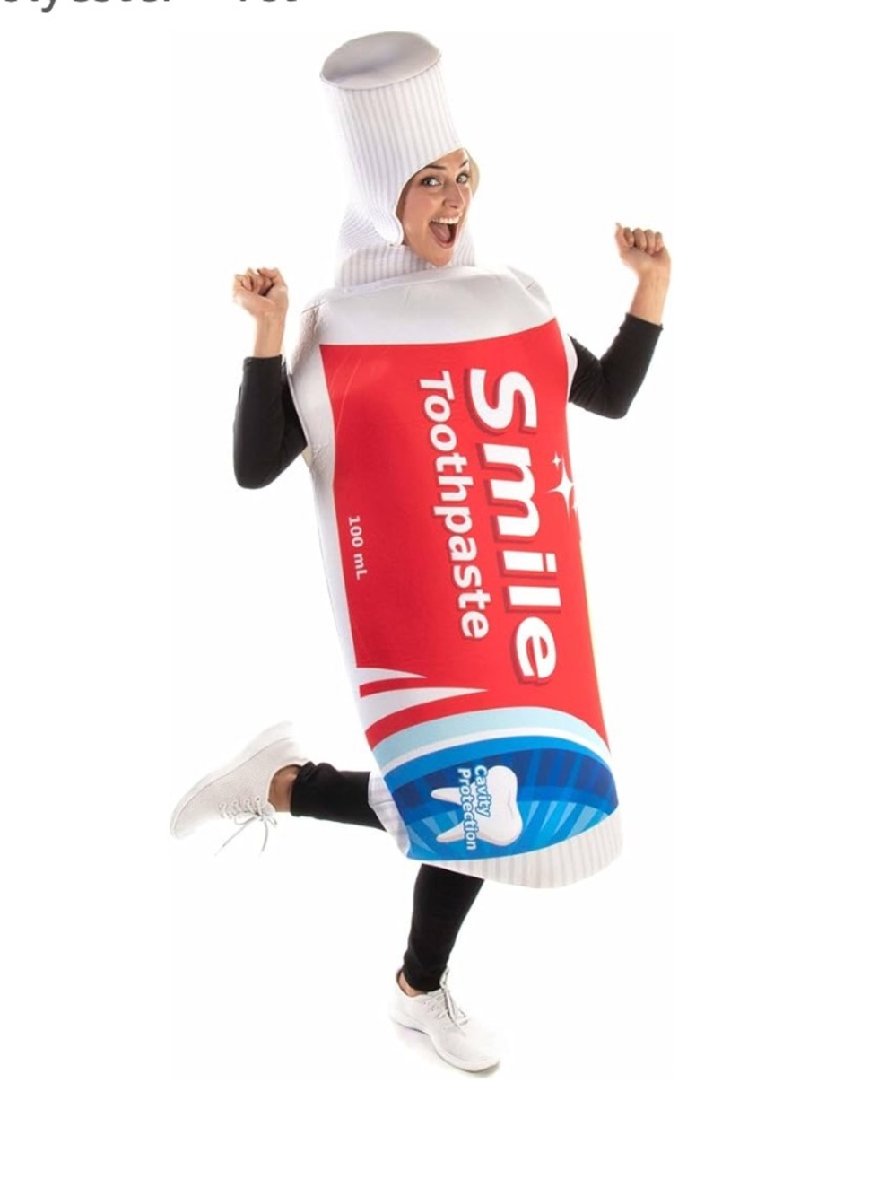 Minty Toothpaste Costume Outfit - One Piece, Adult Size Halloween Costume